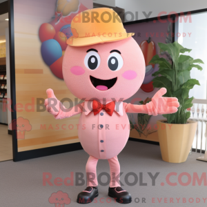 Costume de mascotte rose...