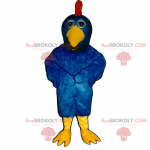 Blue chicken mascot - Redbrokoly.com