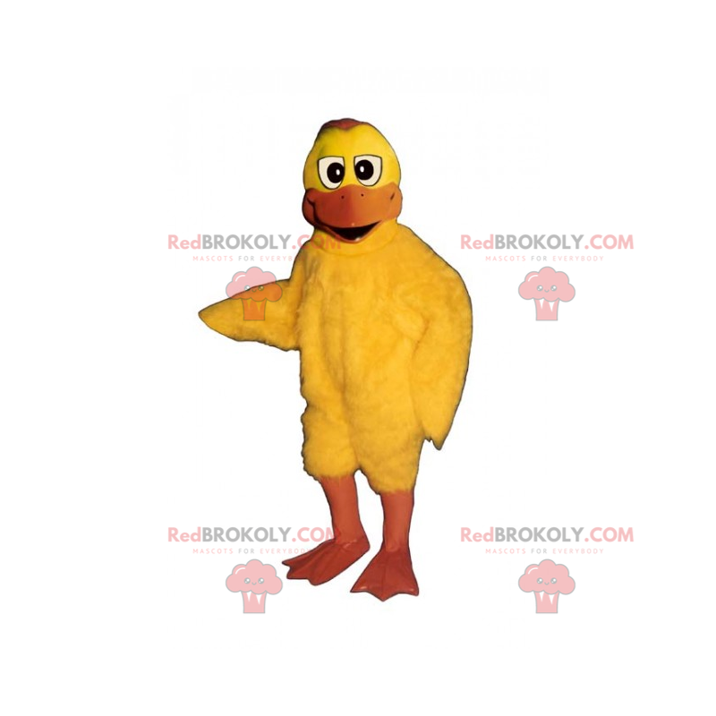 Mascote de frango amarelo com bico longo - Redbrokoly.com Mascote de frango amarelo com bico longo - Redbrokoly.com