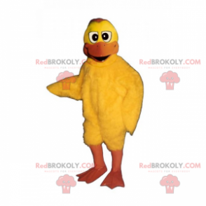 Mascotte pollo giallo con becco lungo - Redbrokoly.com