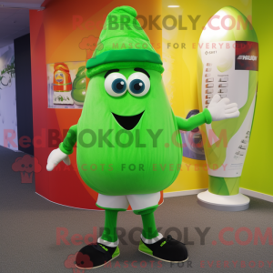 Personaggio mascotte verde...