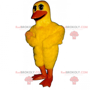 Sweet yellow chicken mascot - Redbrokoly.com
