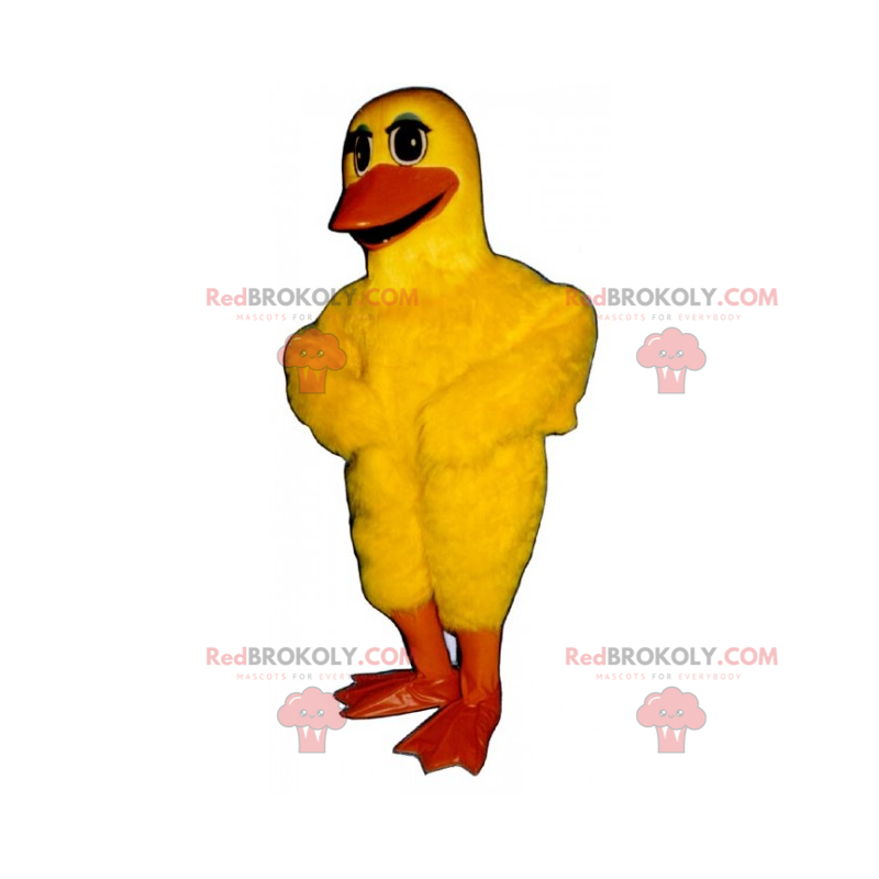 Mascotte de poulet jaune tout doux - Redbrokoly.com
