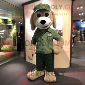 Forest Green Dog mascot...