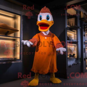 Rust Muscovy Duck mascot...