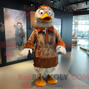 Rust Muscovy Duck maskot...