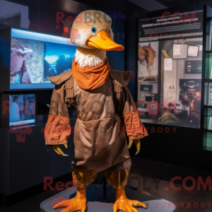 Rust Muscovy Duck mascot...