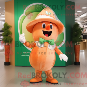 Peach Apple mascot costume...