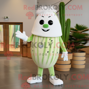 Hvid vandmelon maskot...