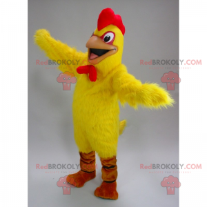 Mascotte de poussin aux yeux rouges - Redbrokoly.com