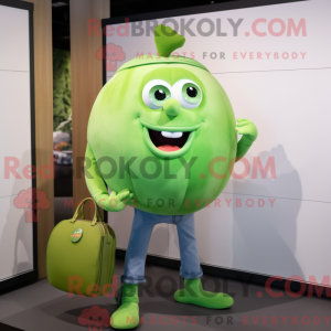Postava maskota Lime Green...