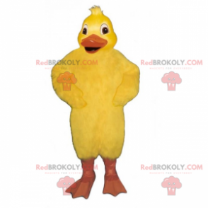 Chick mascot with small puff - Redbrokoly.com