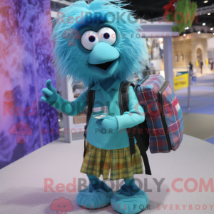 Turquoise Emu mascot...
