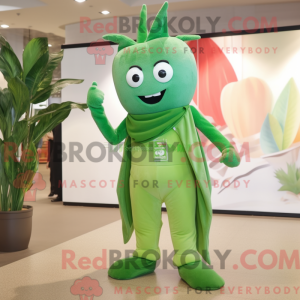 Grønn løk maskot kostyme...