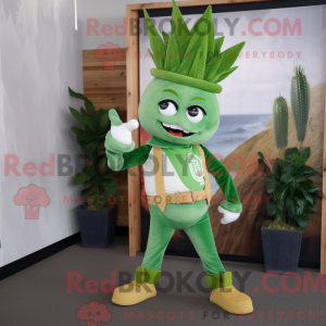 Grön lök maskot kostyme...