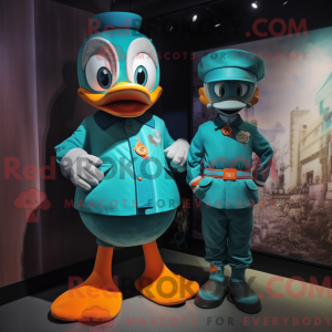 Teal Mandarin Maskottchen...