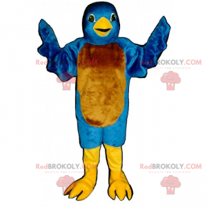 Mascote garota azul - Redbrokoly.com