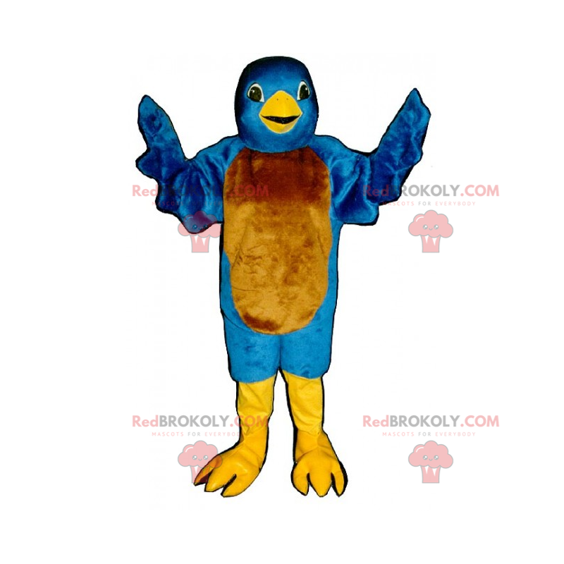 Modré kuřátko maskot - Redbrokoly.com Modré kuřátko maskot - Redbrokoly.com