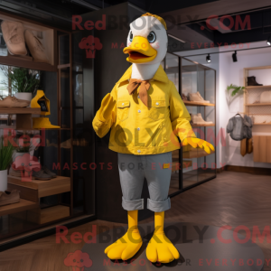 Gele Ganzen mascottekostuum...