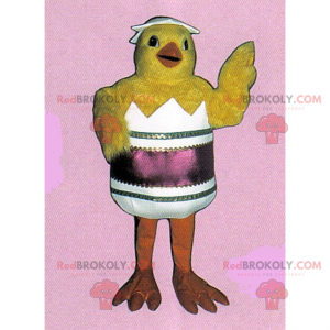 Kuikenmascotte in zijn schaal - Redbrokoly.com