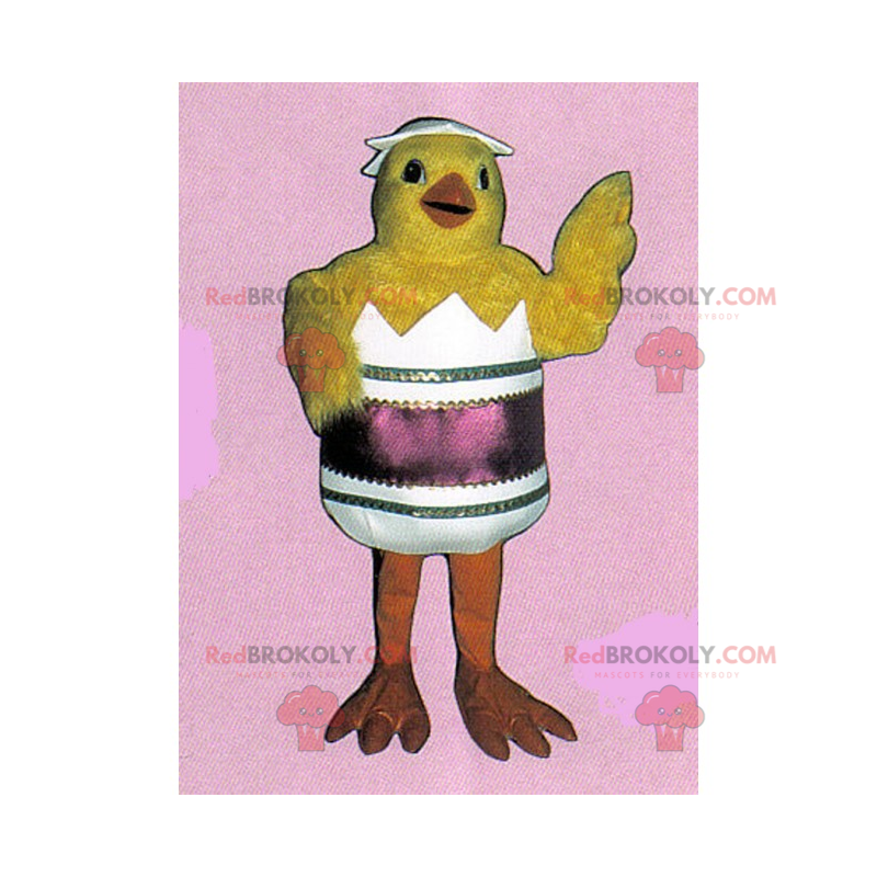 Chick mascot in its shell - Redbrokoly.com