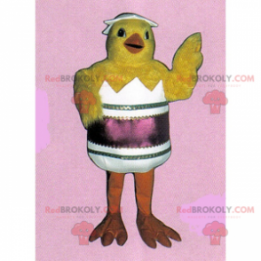 Mascote Chick em sua concha - Redbrokoly.com