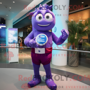Disfraz de mascota Purple...