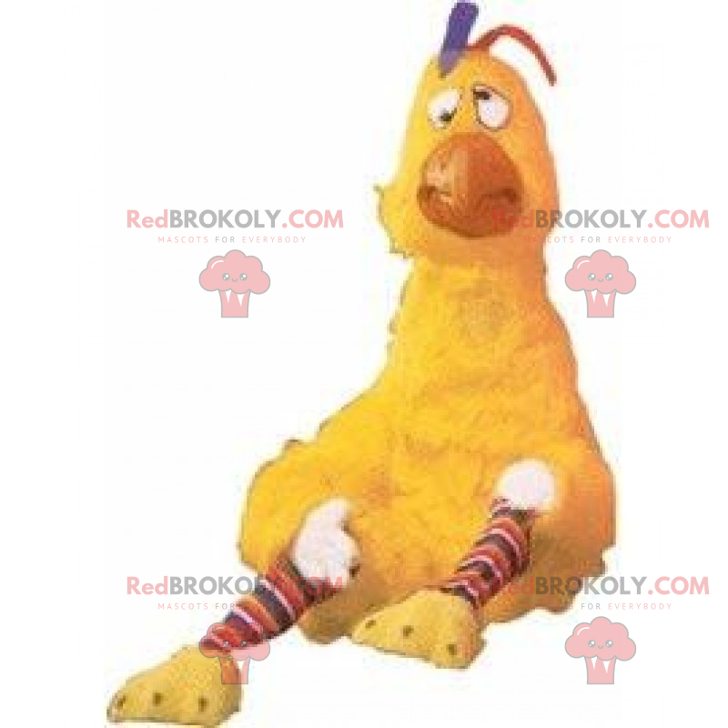 Confused chick mascot - Redbrokoly.com