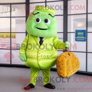 Postava maskota Lime Green...