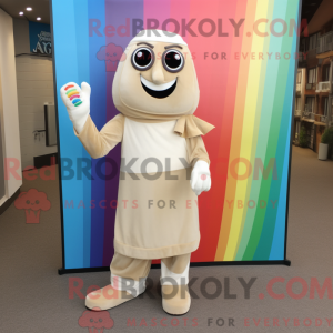 Beige Rainbow mascot...