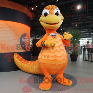 Orange Python Maskottchen...