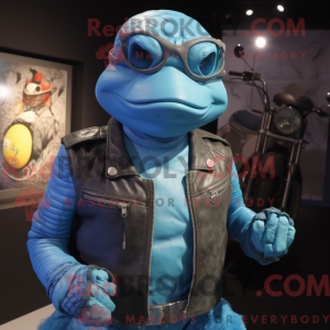 Sky Blue Turtle mascot...