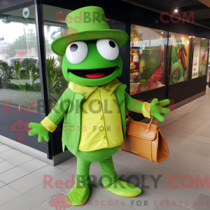 Postava maskota Lime Green...