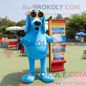 Sky Blue Hot Dogs máscara...