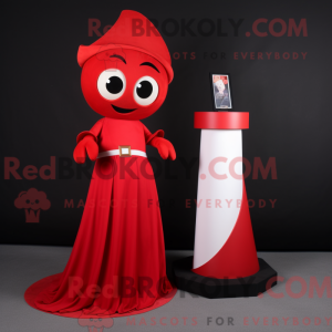 Maskottchenkostüm Rote...