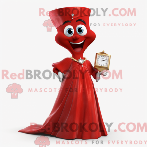 Red Hourglass mascot...