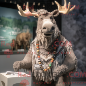 Grå irsk elg maskot kostume...