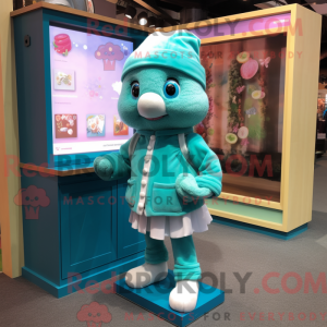 Teal Candy Box máscara de...