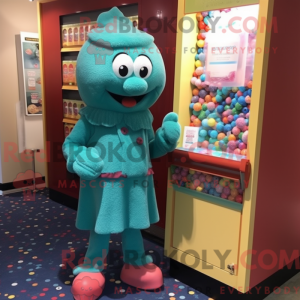Disfraz de mascota de Teal...