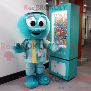 Teal Candy Box Maskottchen...