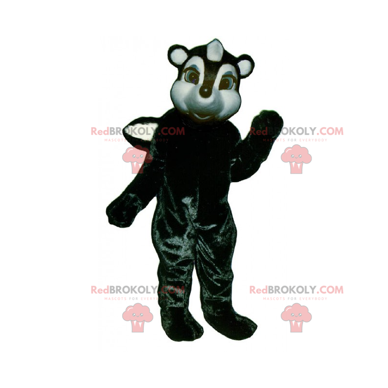 Mascote polecat com olhos verdes - Redbrokoly.com