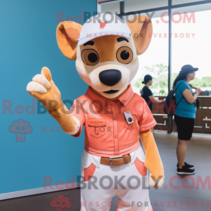 Peach Dog maskot...