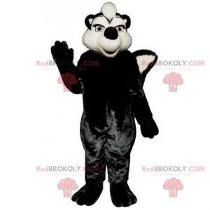 Black and white polecat mascot - Redbrokoly.com