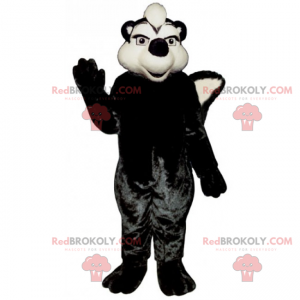 Černá a bílá tchoř maskot - Redbrokoly.com