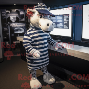 Costume mascotte de Quagga...