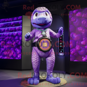 Purple Anaconda mascot...