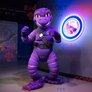 Purple Anaconda mascot...