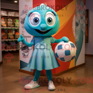 Teal Soccer Ball...