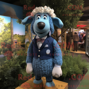 Máscara azul Merino Sau com...