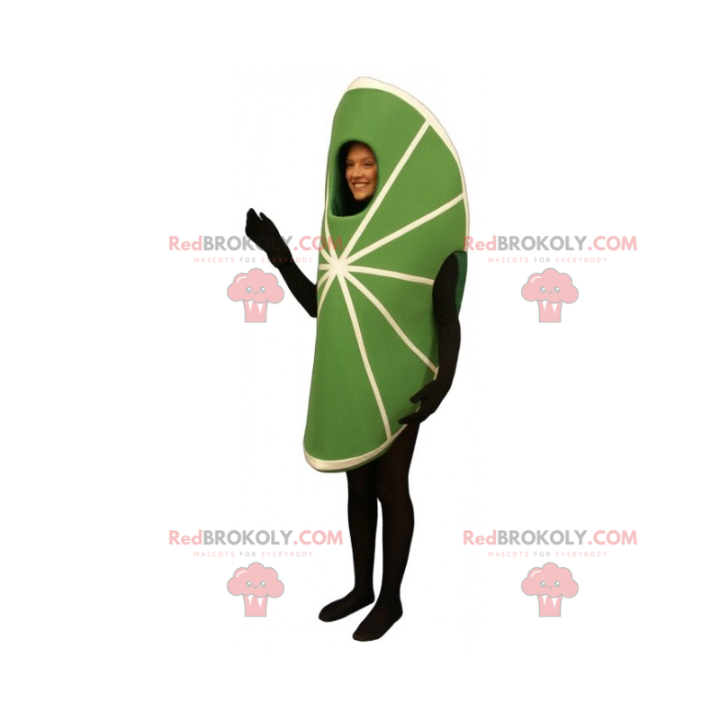 Lime wedge mascot - Redbrokoly.com